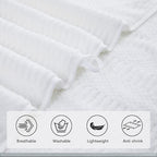 4 Piece Extra Large Bath Towels Set 35x70 Inches, White Oversized Soft Bath Sheet Towels 600 GSM Highly Absorbent Quick Dry Towels Set for Bathroom Hotel Spa