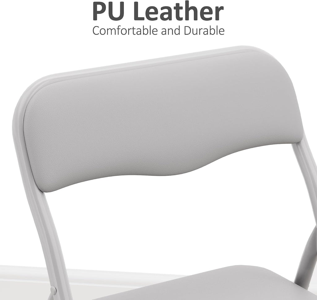 Kids Folding Table and Chairs Set 3-Piece PU Padded No Assembly | Fold-Flat Design + No Assembly + PU Padded Comfort – A Perfect Space-Saving Activity Set for Kids Ages 2-8