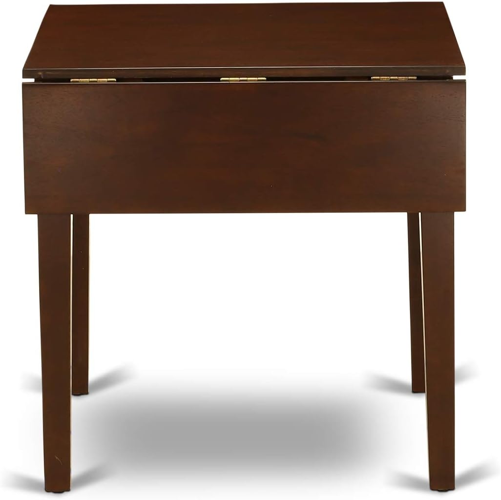 East West Furniture NDT-MAH-T Norden Kitchen Table - a Rectangle Dining Table Top with Dropleaf & Stylish Legs, 30x48 Inch, Mahogany