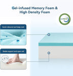 ONENICE 6 Inch King Size Mattress in a Box, Cooling Gel Memory Foam Removable Pillow-Top Mattress, CertiPUR-US Certified, Fiberglass-Free, Medium Firm Support, Ergonomic Design for Pressure Relief