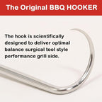 The Original BBQ Hooker, Meat Turner. Pigtail Flipper, Steak Flipper, Weber BBQ Grill, Spatula, BBQ Tongs, BBQ Tools, Camping Tool, Fire Pit Tool, Green Egg, Komodo Joe Grill.