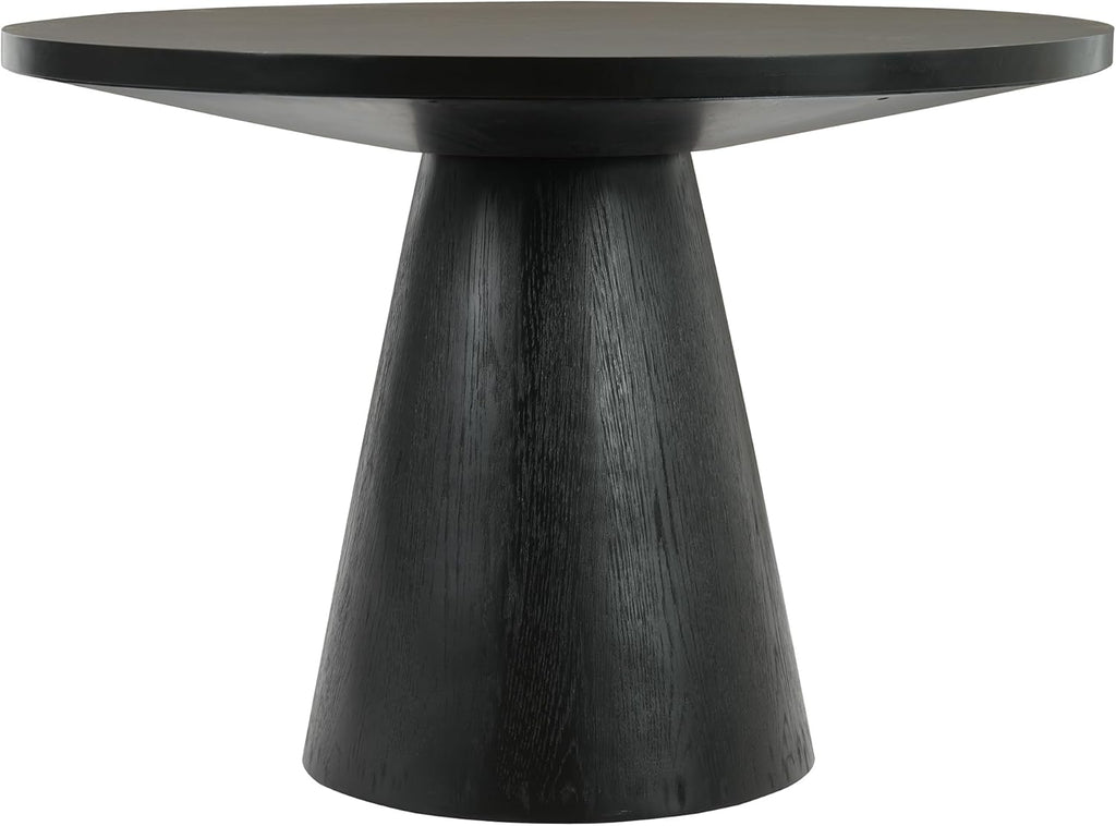 ERYE Wooden Round Dining Table Stable for Home Apartment, Contemporary Round Dinner Table with Natural Wood Grain Variation, Easy to Assemble, 44"