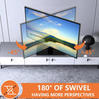 KKTONER Universal TV Stand Base for 13 inch to 43 inch LED TV Table Top TV Mount Stand with Swivel Height Adjustable Hold up 77LBs