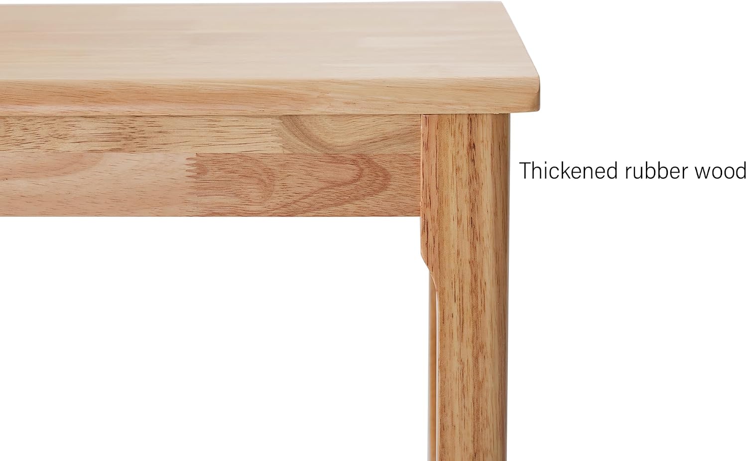 100% Solid Oak Wood Dining Bench Entryway Bench Midcentury End of Bed Bench, Outdoor Bench,Rustic Home Décor Furniture Natural Wooden Slab Bench for Bedroom Household Dining Table (Natural)