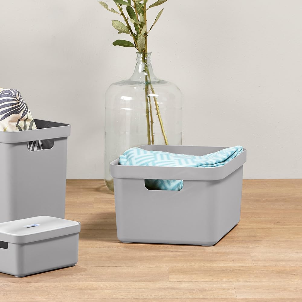 Sunware Sigma Home Storage Box, Light Grey, 32 Litre
