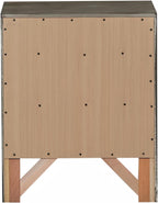 Elegant Gray Storage Nightstand,for Small Spaces