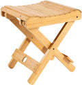 Foldable Bamboo Stoo l Outdoor Camping Stoo l Fishing Chair Stoo l Bamboo Step Stoo l Wood Stoo l Folding Wood Chair for Living Room Bathroom Bedroom Garden Study Balcony