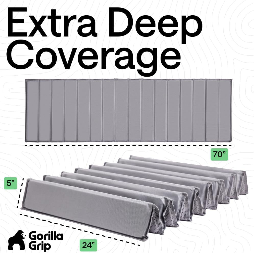 GORILLA GRIP Couch Cushion Support Board for Sagging Sofas, 24x70 Gray | Heavy Duty Slip Resistant Thick Boards Add Strong Seat Supports for Couch, Replacement Stuffing Firmer Couches Accessories