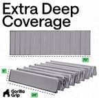 GORILLA GRIP Couch Cushion Support Board for Sagging Sofas, 24x70 Gray | Heavy Duty Slip Resistant Thick Boards Add Strong Seat Supports for Couch, Replacement Stuffing Firmer Couches Accessories
