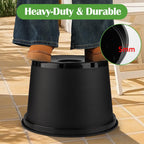 10 Gallon Plastic Nursery Pots, 16 Inch Round Plant Pots with Drainage Holes, 5 Pack Large Garden Flower Pots for Outdoor Indoor Plants, Gardening Gifts for Women, Black