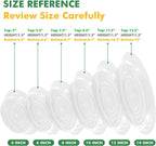 40 Pack 10 Inch Plant Saucer Clear Plant Saucers for Outdoors Plants Drip Trays, Large Pot Saucer No Holes Pot Saucers Planter Trays for Outdoor Plants Bulk Plastic Tray for Flower Pots, Snack Storage