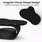 Irregular Cloud Coffee Table with Storage Drawer, Modern Center Tables