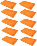 SUNPACK 10" x 20" Mega Plastic Seed Starting Tray, Orange, 2.5" (Pack of 10) - No Drainage Holes, Ideal for Greenhouses or Indoor Gardening - Made of Thick, Strong Plastic
