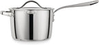 Tramontina Tempo Tri-Ply Base Stainless Steel 4-Quart Sauce Pan with Glass Lid, Induction-Ready Saucepan, Oven-Safe, Dishwasher-Safe