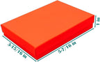 TheDisplayGuys - 25-Pack #53 Kraft Paper Cardboard Gift Boxes/Jewelry Cases w. Cotton Padding & Lid - Neon Orange - (5.4" x 3.9" x 1.0")