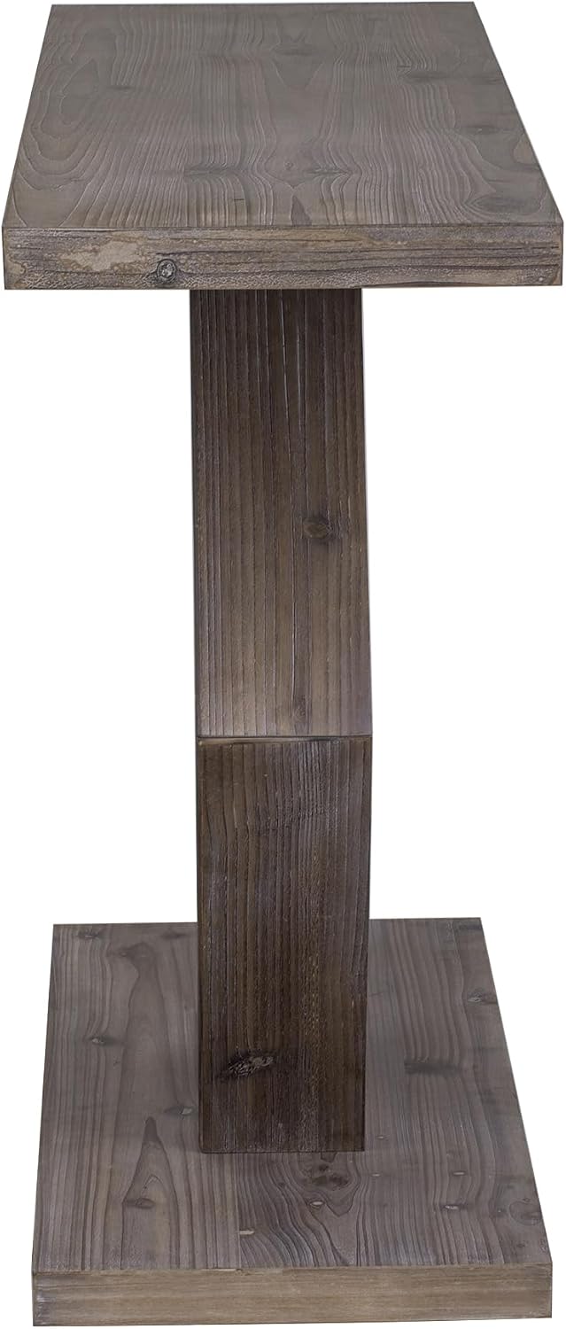 Modern Entryway Table with Innovative Hollow Hexagon Leg Structure and Premium Fir Veneer Finish for Sophistication,Suitable for Hallway, Entryway, Living Room