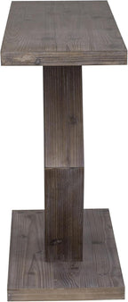 Modern Entryway Table with Innovative Hollow Hexagon Leg Structure and Premium Fir Veneer Finish for Sophistication,Suitable for Hallway, Entryway, Living Room