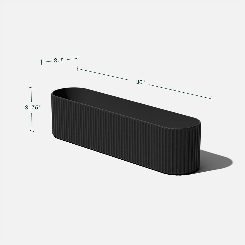 Veradek Demi Series Window Box Planter - Round Outdoor Planter