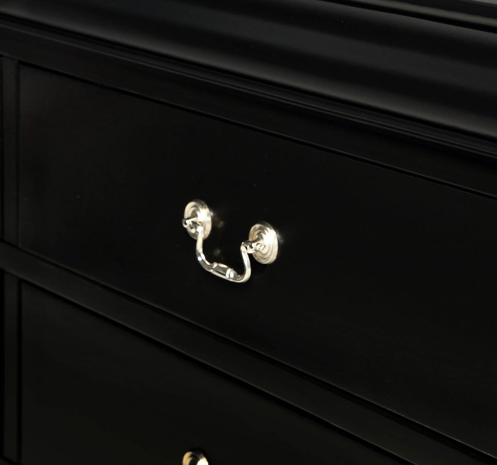 Two Drawers Nightstand Contemporary & Simple Style,for Small Spaces