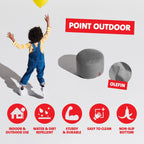 Fatboy Point Outdoor Pouf Ottoman, Rock Grey
