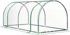 Outsunny 7' x 3' x 2.5' Mini Greenhouse, Portable Tunnel Green House with Roll-Up Zippered Door, UV Waterproof Cover, Steel Frame, Clear
