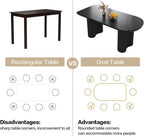 Guyii 62.99" Dining Table Set with 4 Chairs, Modern Kitchen Table Set, Indoor Dining Table for Kitchen, Bar, Living Room, Breakfast Nook, Small Space, Black