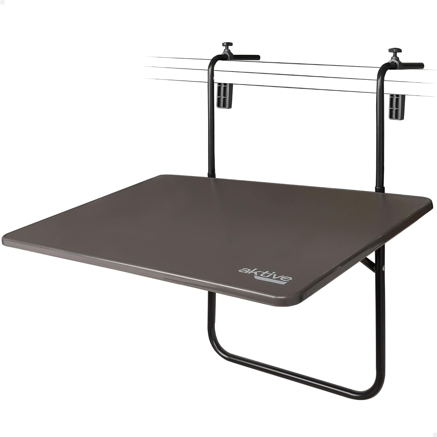 AKTIVE Folding Balcony Table, Grey, 61034
