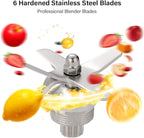Professional Countertop Blender with 2200-Watt Base, Shakes and Smoothies Blender,Built-in Timer,High Power with 2L Jar