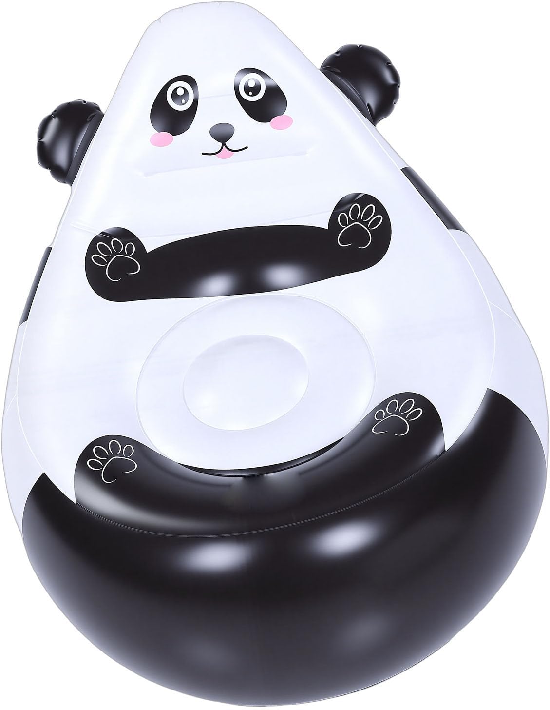 Cute Inflatable Couch Seat with Panda Cartoon, Soft Portable Chair for Garden, Playing in the Garden, Camping or Travel Adventure