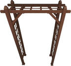 Brown Modern Aluminum Garden Arbor Arch