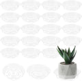 Plant Saucer 30 Pack Plant Trays for Pots 6 Inch Plastic Plant Saucers for Outdoors and Indoors Clear Drip Trays for Potted Plants Flower Pot Plates to Catch Water Plant Drainage Dishes No Holes
