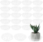 Plant Saucer 30 Pack Plant Trays for Pots 6 Inch Plastic Plant Saucers for Outdoors and Indoors Clear Drip Trays for Potted Plants Flower Pot Plates to Catch Water Plant Drainage Dishes No Holes