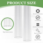 Tandefio 12 Pcs 4 ft Polycarbonate Greenhouse Panels H Connectors Fits 6 mm Polycarbonate Panels Clear Roofing Greenhouse Accessories