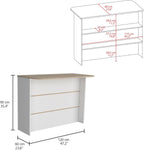 Kitchen Bar Dayton, Kitchen, White/Light Pine