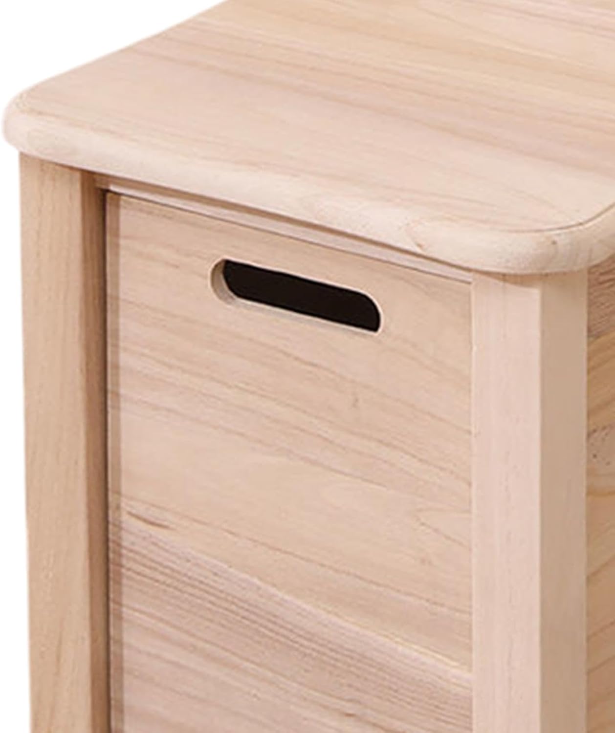 Wooden Foot Stool with Drawer Footstool Garden Display Stand Footrest Ottoman for Doorway Living Room Entryway Bedroom Dorm, 30cmx30cmx35cm