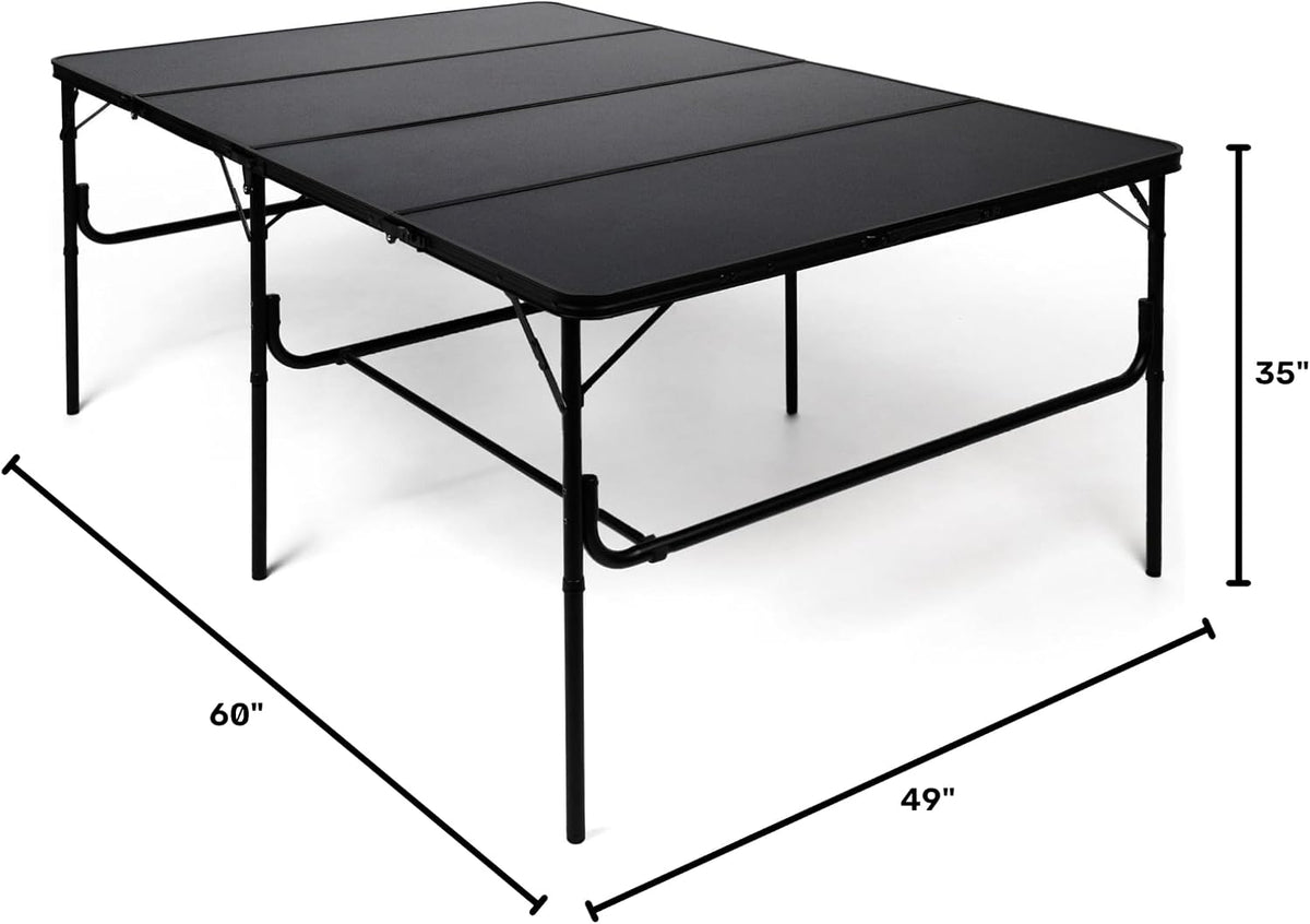 Warzone Studio Folding Table for Wargames (Dark Grey, 60 x 48 inch)