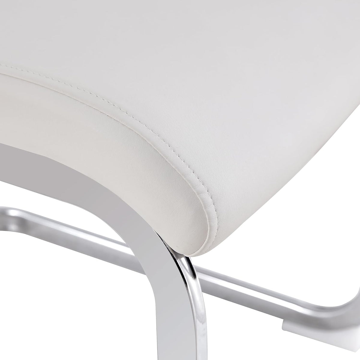 YUNDREAM Modern Marble Dining Table Set for 8,White Sliver 71''Dining Room Table with Chrome Plated XShaped Frame and Gray Leather Dining Chairs,Easy Assemble,Kitchen Table and Chairs for Dining Room