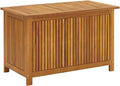 Wooden Patio Storage Box, Garden Tools Box Container, 35.4"x19.7"x22.8" Solid Wood Acacia,-653
