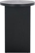 SAFAVIEH Home Collection Barashi Black Asymmetrical Round Top End Table