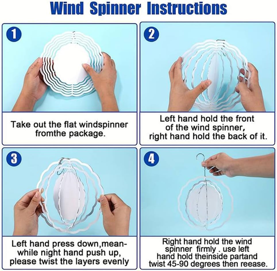 Virgin Mary Prayer Wind Spinner, Metal Wind Spinners Outdoor Indoor,Virgin Mary Hanging Garden Decor for Outside, Stainless Wind Spinners for Yard and Garden 10 inch 3D (25.76X25 CM)