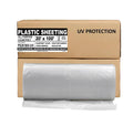 Aluf Plastics Sheeting UV Protection - 20' x 100', 6 MIL Heavy Duty Gauge - Clear Vapor and Moisture Barrier Sheet Tarp/Drop Cloth for Greenhouses, Painting, Furniture Covers, Carpet Cover, Floor