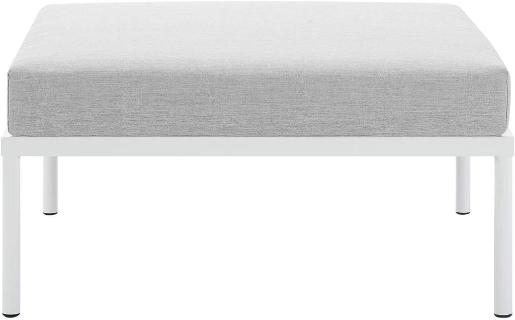 Modway Harmony Sunbrella® Outdoor Patio Aluminum Ottoman in Gray Gray