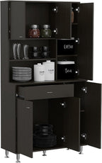 Kitchen Pantry Piacenza, Kitchen, Black