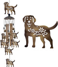 Outdoor Dogs Wind Chimes - Bronze Memorial Wind Bells, Mobile Sympathy Wind Catcher, Romantic Puppy Decor, Windchimes for Home, Balcony, Tree, Festival, Garden Hanging Decoration, Gifts for Mom