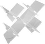 Countertop Wine Rack, 5 Bottle Wine Holder Stand with Transparent Acrylic Tabletop Storage for Home Kitchen Bar