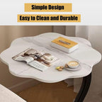 C Shaped End Table Sofa Couch Side Tables with Storage Shelves Nightstand for Living Room Bedroom Office No Discoloration After Long-Term use Easy Assembly(Brown)