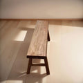 Farmhouse Wooden Narrow Bench Small Entryway Skinny Vintage Noodle Dining Benches For Table Rustic Indoor Kitchen End Of Bed Shoe Bench For Hallway Bathroom Backyard Garden Living Room Bedroom(55.1")