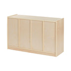 ECR4Kids 12 Cubby Mobile Tray Storage Cabinet, 3x4, Classroom Furniture, Natural | Durable birch, GREENGUARD Gold Certified, 12 cubbies with 4 casters for mobility, organize supplies in a classroom or home