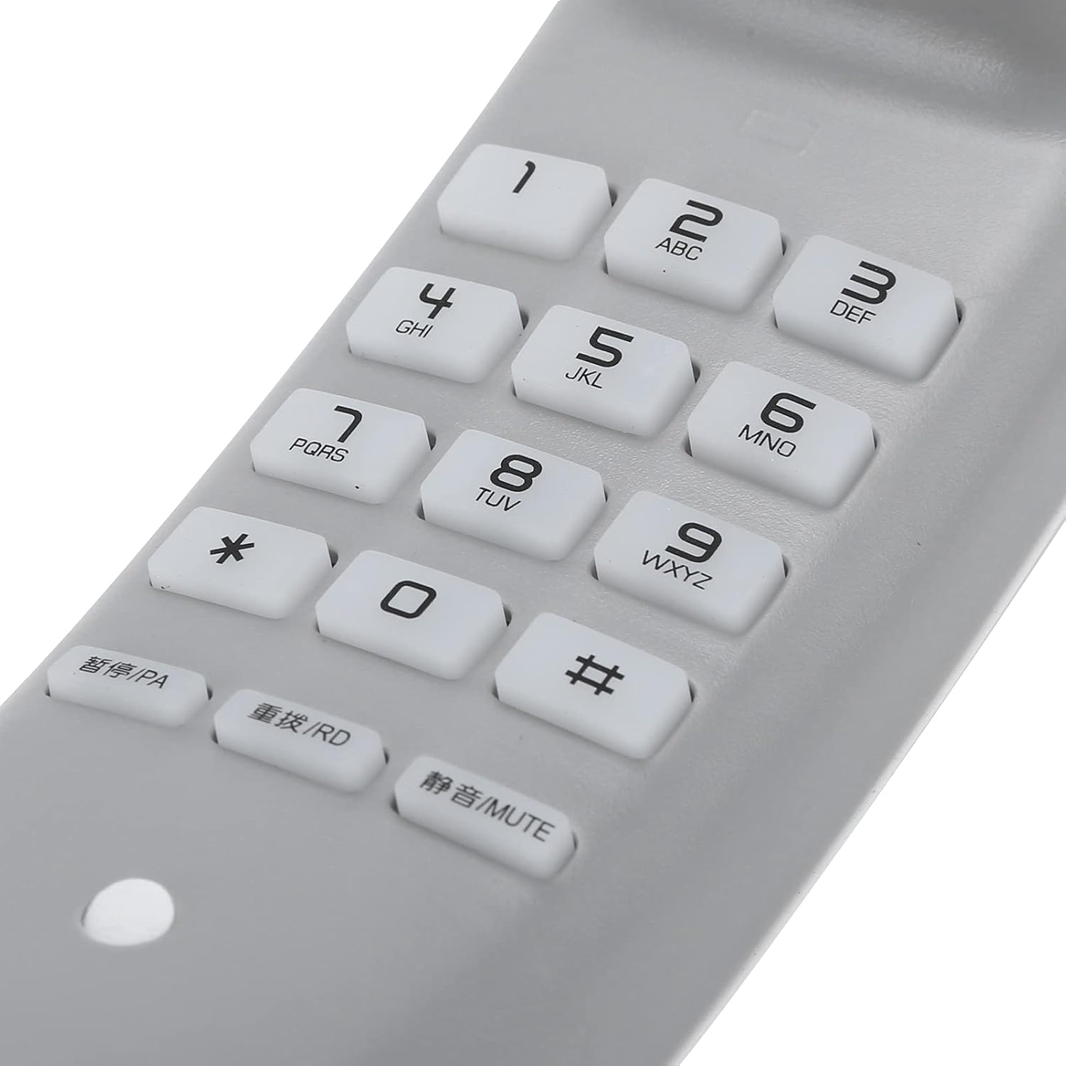 Upgrade A061 White Table Wall Mounting Extension Telephone Corded Phone Desk Phone with One Key Re Dial Save Space for Home Business
