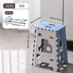 Folding Step Stool 18in Heavy Duty Step Stools for Adults Non Slip Folding Stool with Handle Portable Foldable Step Stool for Kitchen Bathroom Bedroom-Up to 400LBS